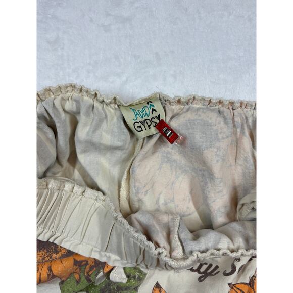 Jaded Gypsy Local Fair 100% Cotton Chic Boho Sunflower Shorts Size L/XL - Picture 6 of 8